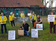 Actie N-VA Roeselare Hoeve Ten Elsberge 21 febr 2021